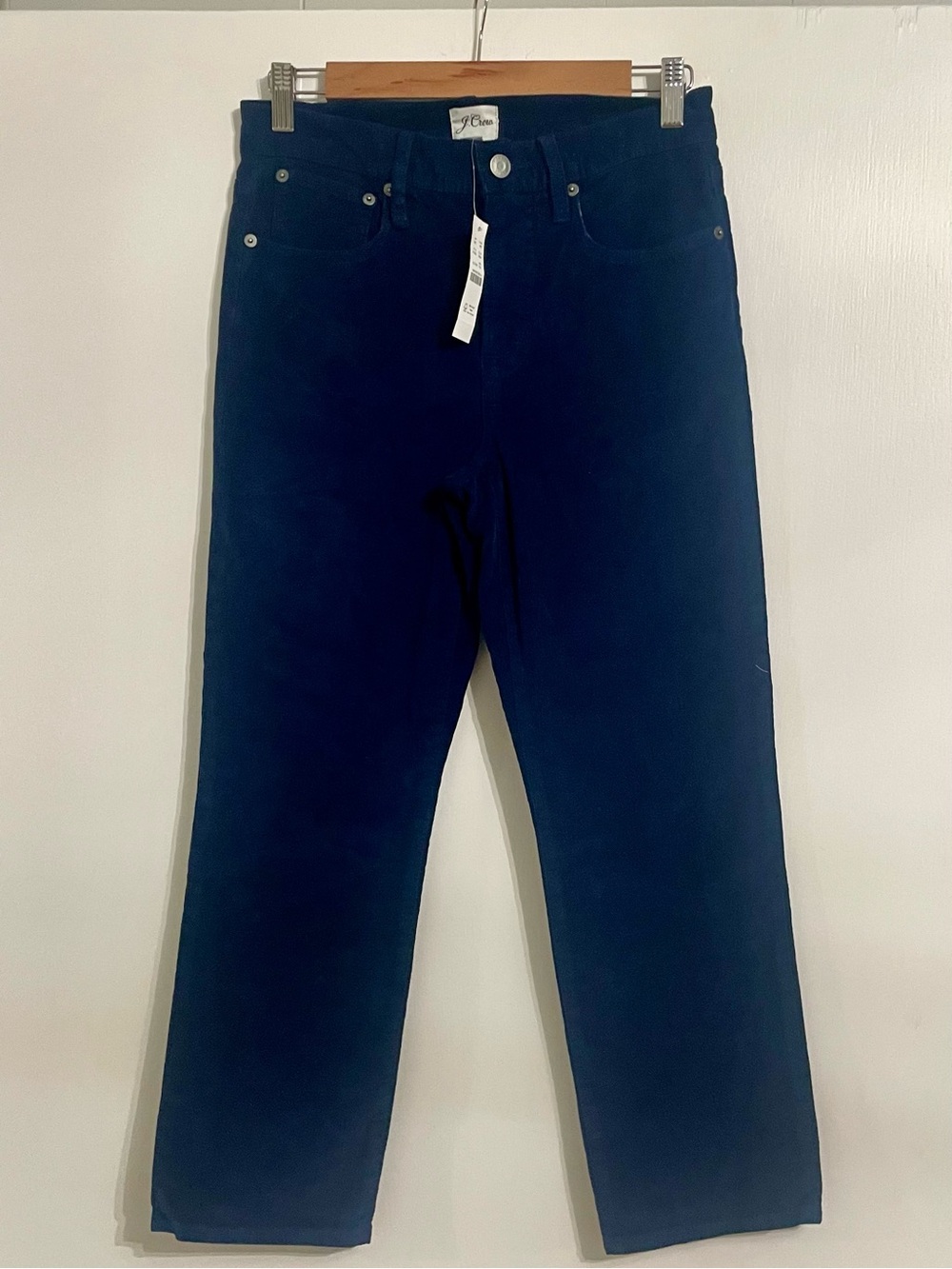 J. Crew women’s Deep Navy Corduroy Trousers